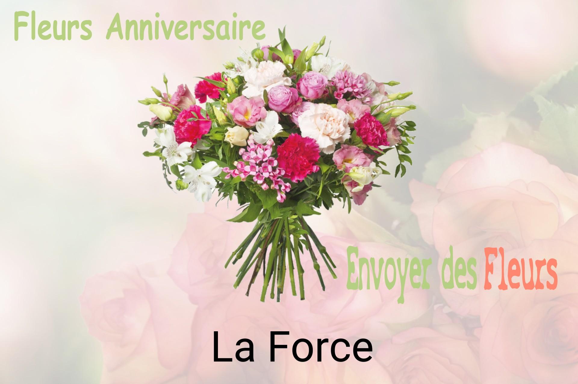 Bouquet de fleurs d’anniversaire livré à La Force